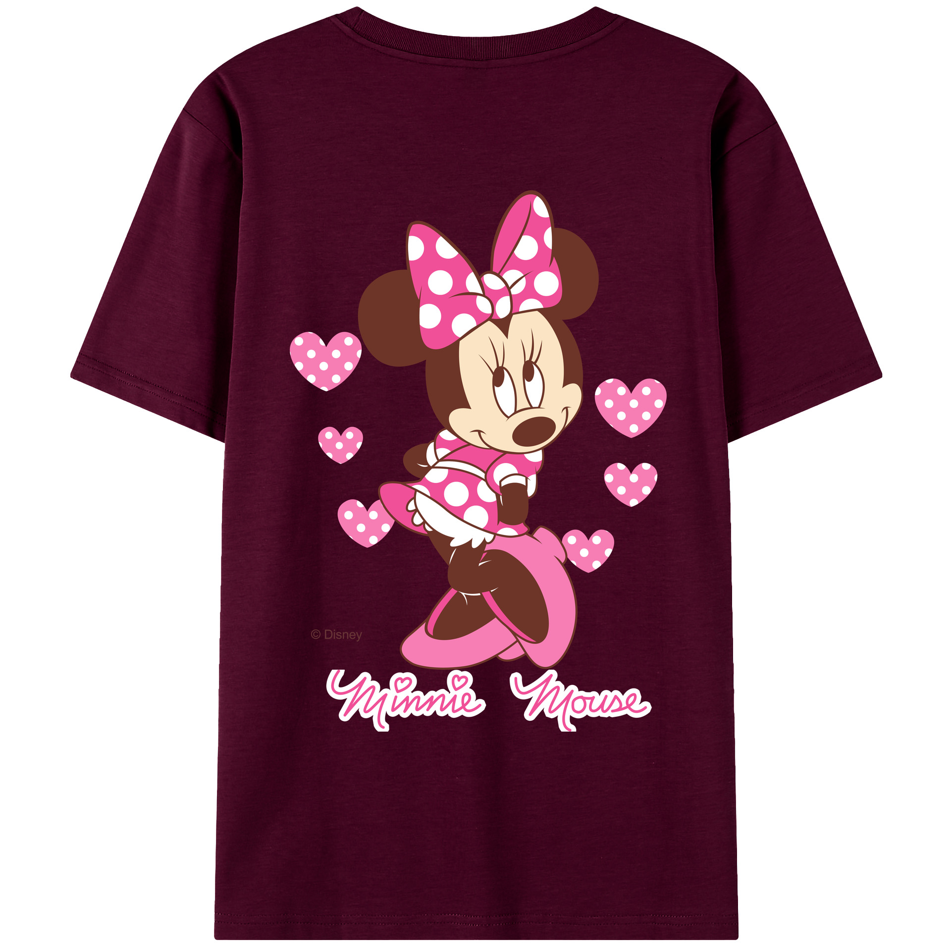 （画像用） ミッキーマウス Mickey Mouse レディース半袖Tシャツ(バックプリント)